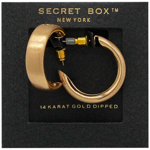 Medium Thick Brushed Hoops