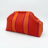New Knitted Striped Dumpling Clutch
