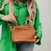 Willow Woven Camera Crossbody Bag