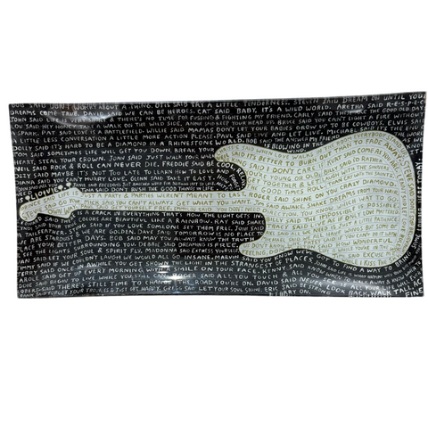 Legends Small Rectangle Decoupage Plate