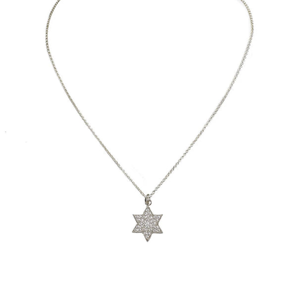 16" Amy Stunning Star of David Necklace