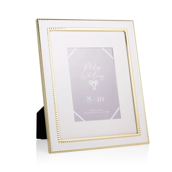 White & Gold Photo Frames