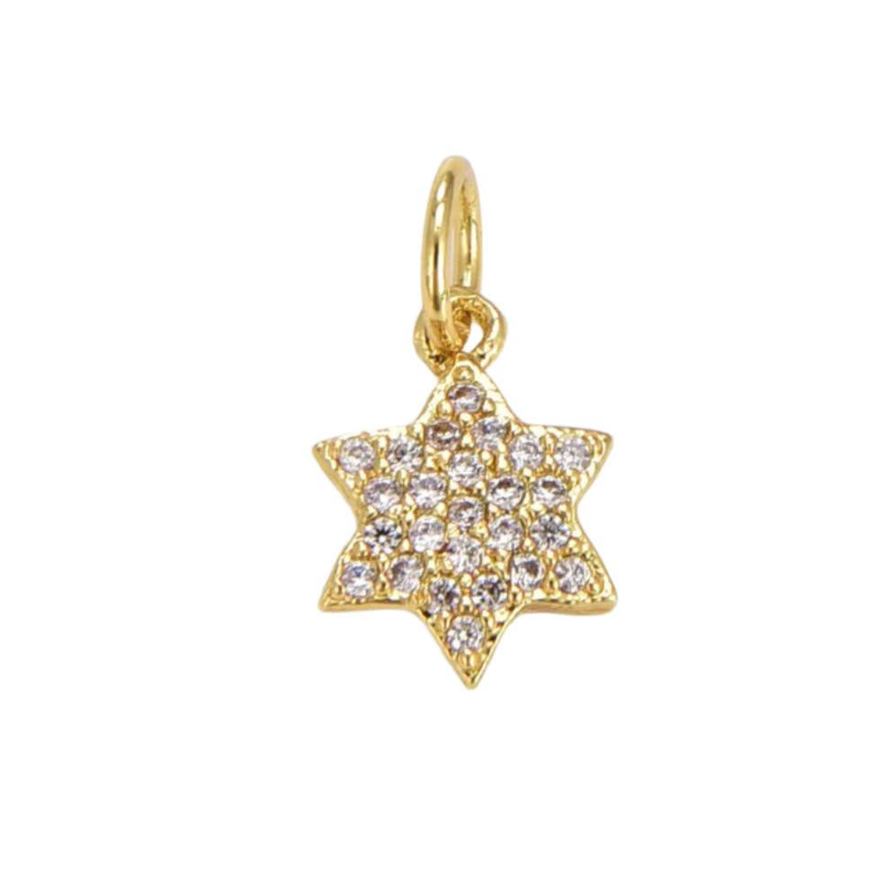 Pave Star of David Charm