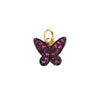 Colorful CZ Butterfly Charms