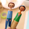 Retractable Colorful People Pens