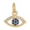 Mini Gold Evil Eye Charm