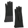 Faux Suede Quilted Gloves