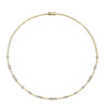 3, 2, 1  CZ and Gold Bar Necklace