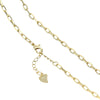 Sterling Silver Gold-Plated Paperclip Necklace