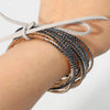 Set of Ten Crystal Stretch Bracelets