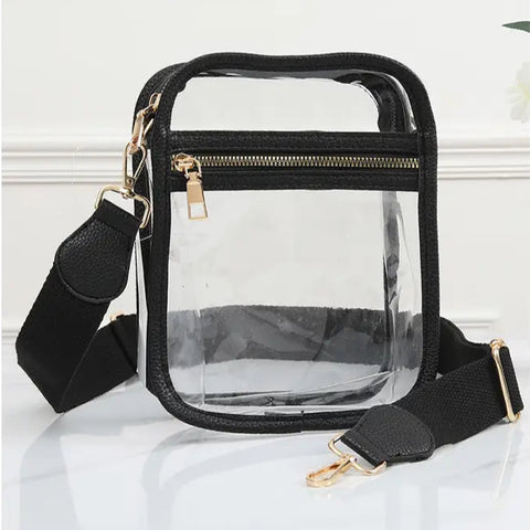 Clear Vertical Crossbody Bag