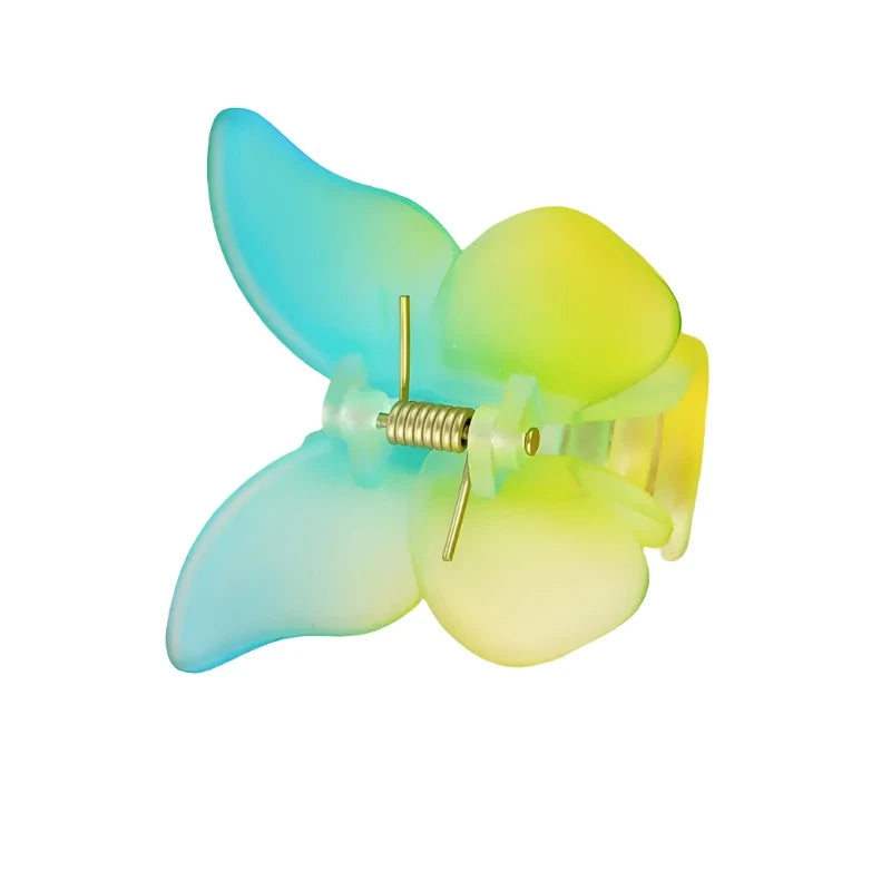 Colorful Ombre Butterfly Hair Clips