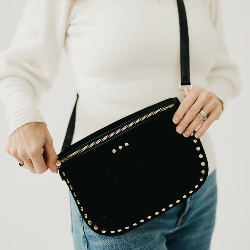 Sabrina Studded Suede Bum Bag