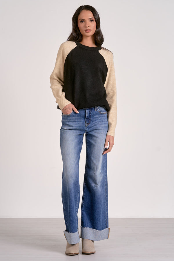 Elan Color Block Sweater
