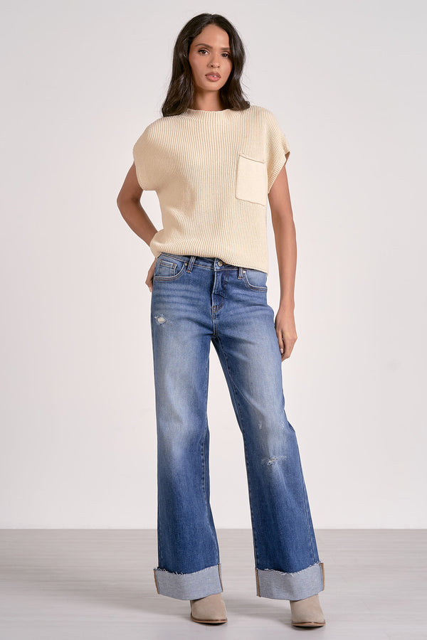 Elan Cap Sleeve Sweater