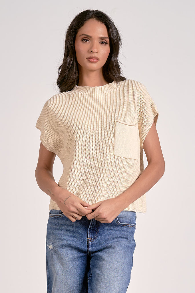 Elan Cap Sleeve Sweater
