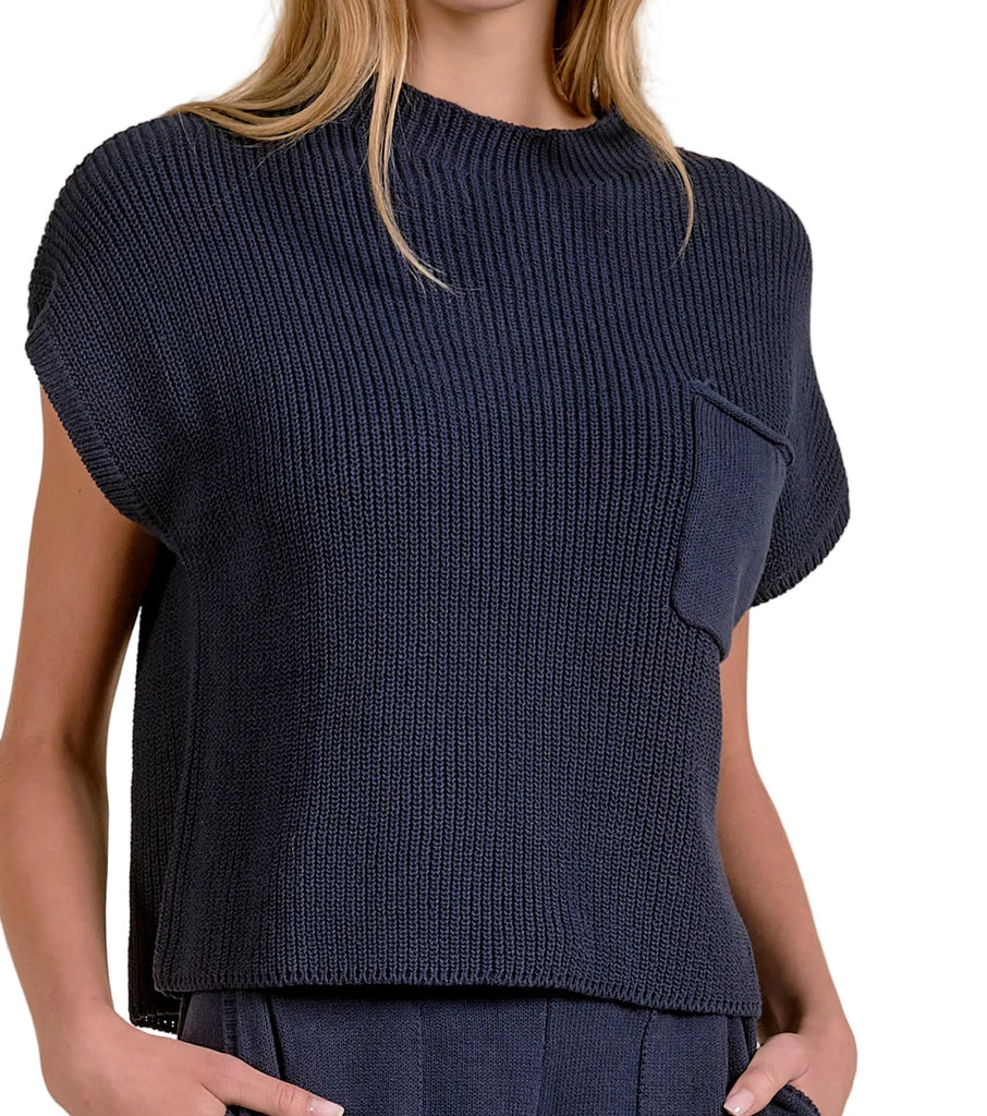 Elan Cap Sleeve Sweater