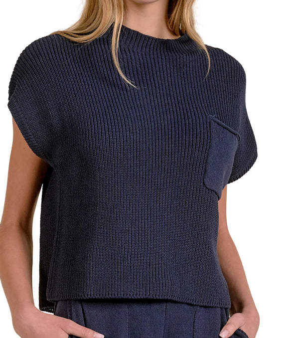 Elan Cap Sleeve Sweater