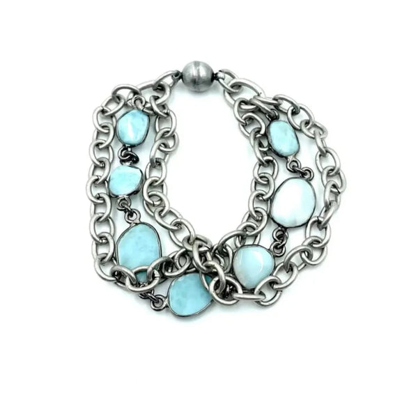 Hypnotic Bracelet Larimer Stone With Chain Link