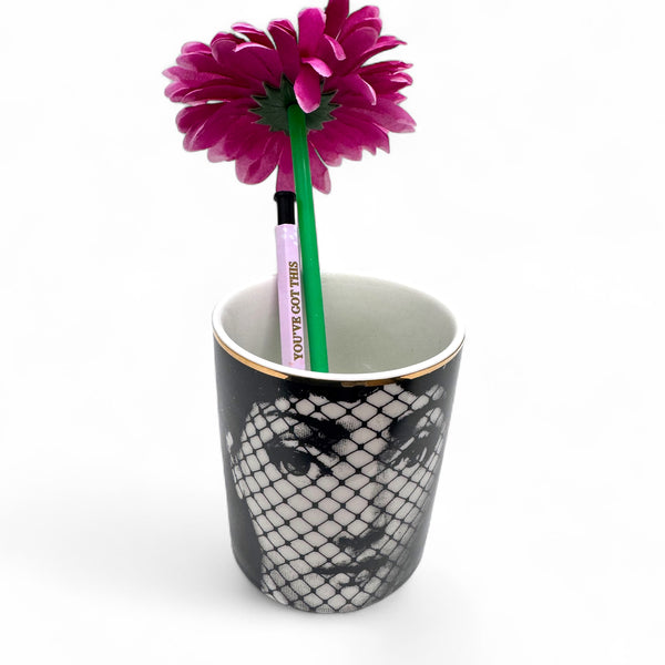 Ceramic Face Storage Jar