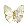Pearl and CZ butterfly pin