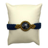 Silk Woven Natural Stone Adjustable Bracelets from Greece