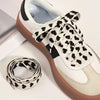 White and Black Heart Shoelaces