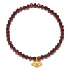Loving Protection Garnet Evil Eye Bracelet