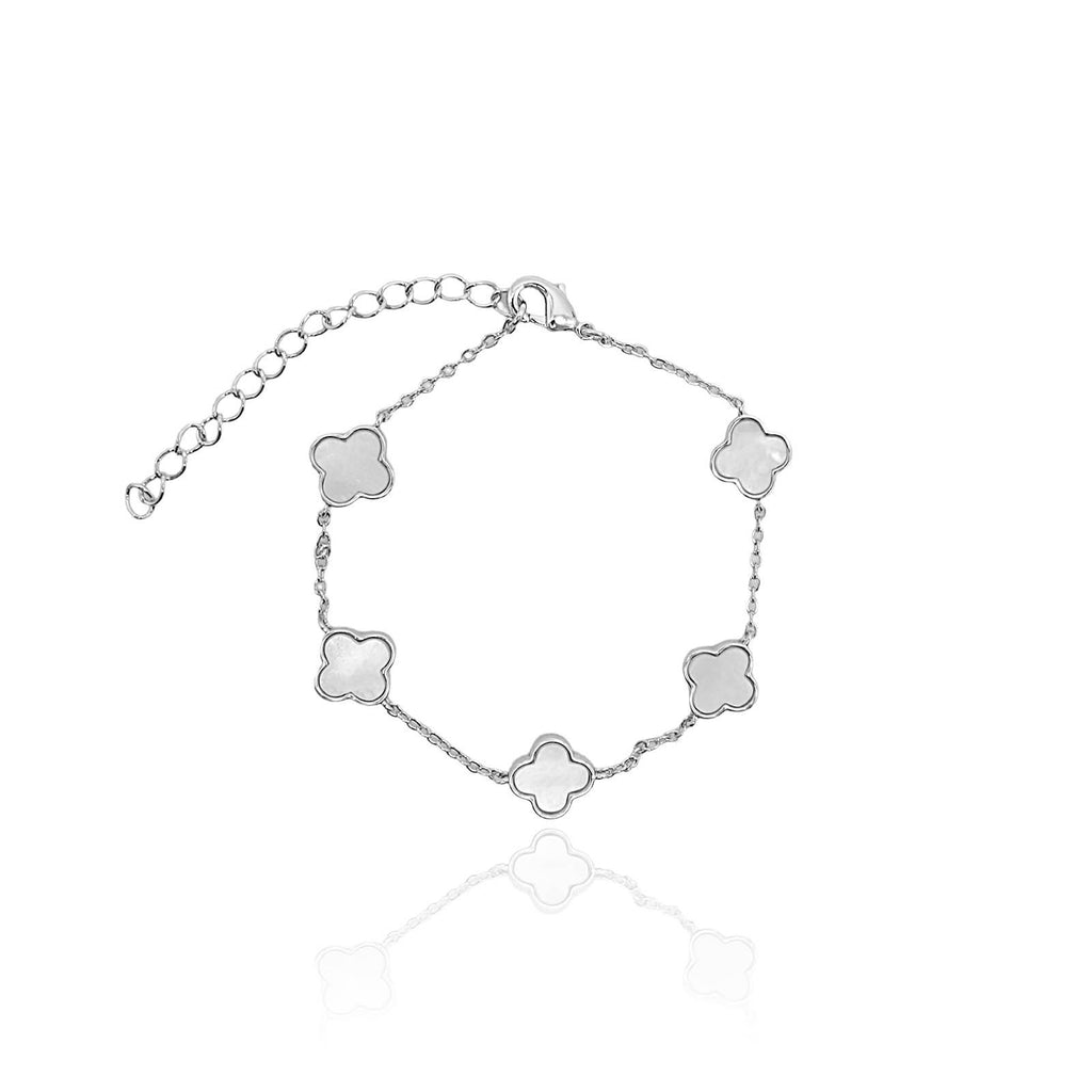 Mother of Pearl Clover Bracelet