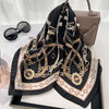 Elegant Chain-Link Square Scarf
