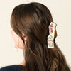 Hand-Painted Mahjong Claw Hair Clip