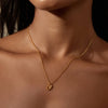 16" Universal Connection White Topaz Om Necklace