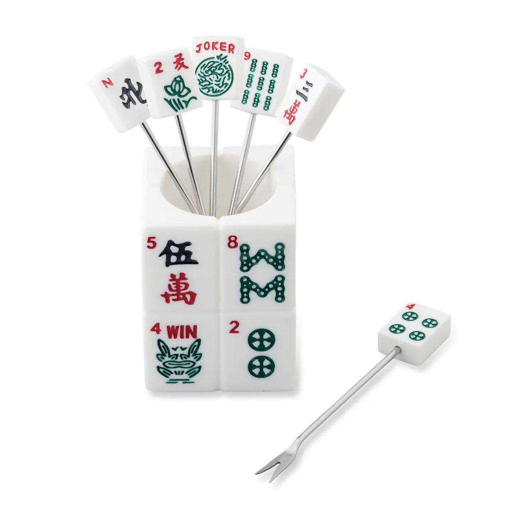 7-Piece Majong Cocktail Pick Set