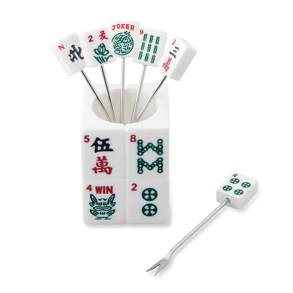 7-Piece Majong Cocktail Pick Set