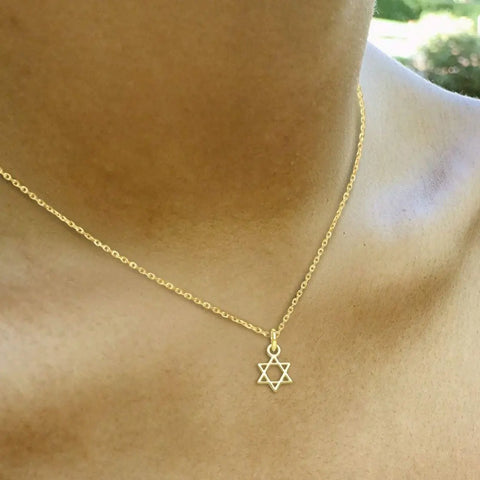 Tiny Star of David Necklace