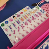 Fun Mahjong Tiles With Pink Hearts For Dots