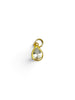 Mini Tear Drop Charm Bezel Set CZ Gold Filled with Cubic Zirconia