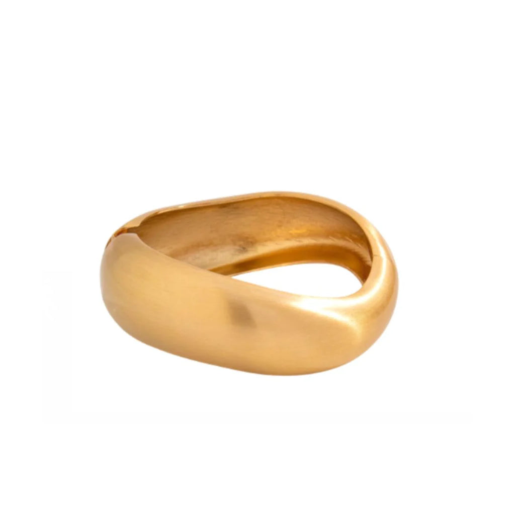 Matte Gold Bangle Bracelet