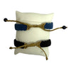 Silk Woven Natural Stone Adjustable Bracelets from Greece