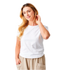 Wanda Hi Lo Curved Hem T- Shirt
