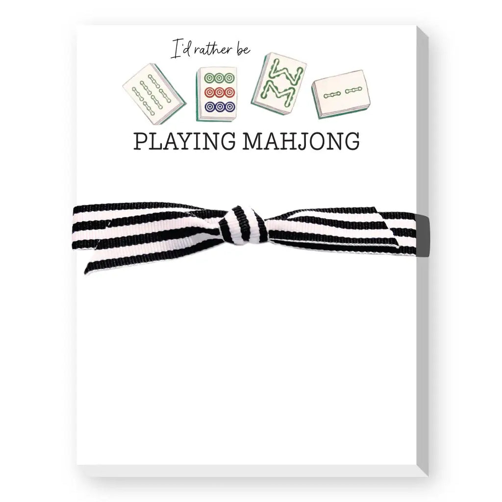 I’d Rather Be Playing Mahjong Note Pad
