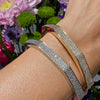 14K Gold Plated CZ Octavia Bangle
