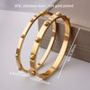 Gold Plated Ball Bangles