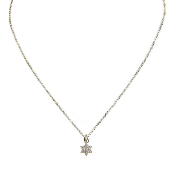 Sterling Sami Tiny Charming Star of David Necklace