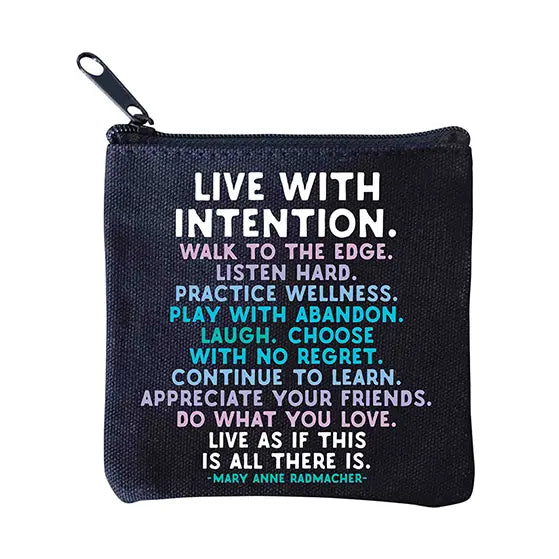 Mini Quote Pouches Black or White