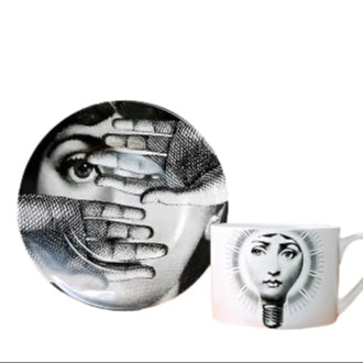 Artist Inspired Cup and Saucers- 50% off this week ONLY