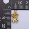 Mini Gold Teddy Bear Charm