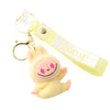 Yoga Posing Monster Keychain