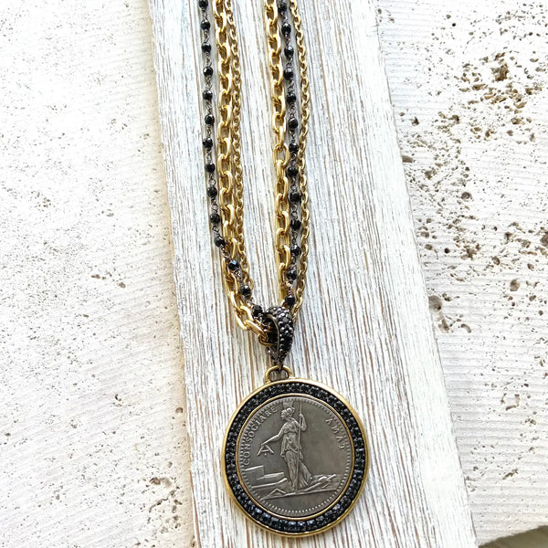 Fench Revolution Coin on Triple Chain