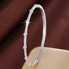 Extra Thin Gold or Silver and Cz Bangle